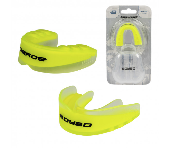 Капа BoyBo Shield BS200 Premium, одночелюстная, неоновый